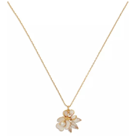 🔹️Kate Spade🔹️ Bouquet Toss Cluster Flower Pendant Necklace - Picture 1 of 6